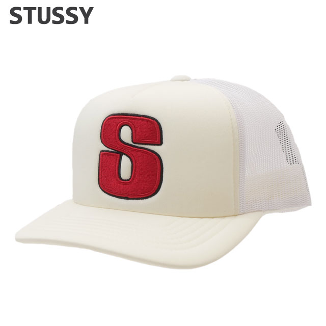 新品 ステューシー STUSSY BIG S TRUCKER CAP トラッカー キャップ メッシュ Sロゴ ヘッドウェアの通販は