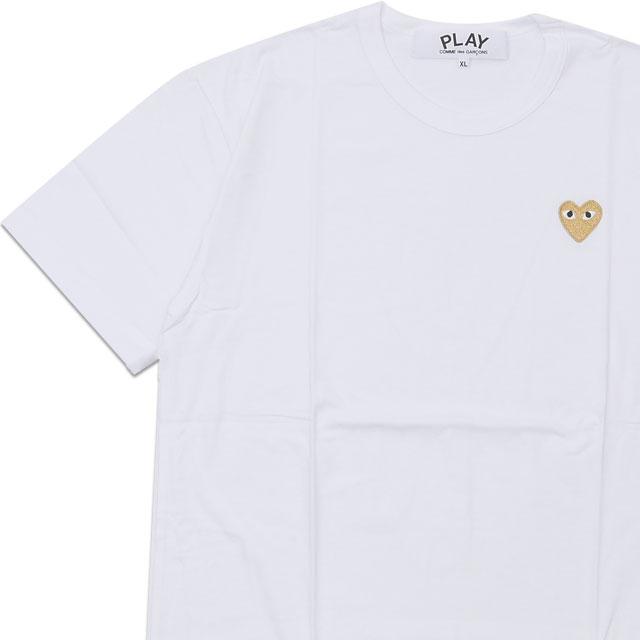 新品 プレイ コムデギャルソン PLAY COMME des GARCONS GOLD HEART ONE POINT TEE Tシャツ AX-T216-051 半袖TシャツTシャツ