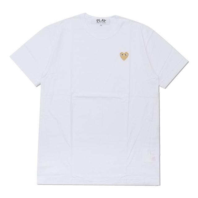 新品 プレイ コムデギャルソン PLAY COMME des GARCONS GOLD HEART ONE POINT TEE Tシャツ AX-T216-051 半袖Tシャツ