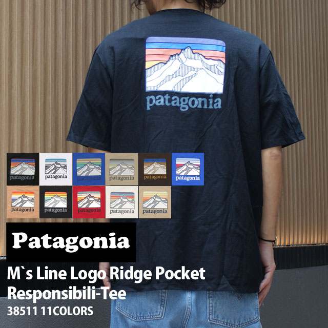 新品 パタゴニア Patagonia Ms Line Logo Ridge Pocket Responsibili Tee ライン ロゴ リッジ ポケット レスポンシビリティー Tシャツ 38511 アウトドア キャンプ サーフ 海 山 半袖Tシャツの通販は 7,543円