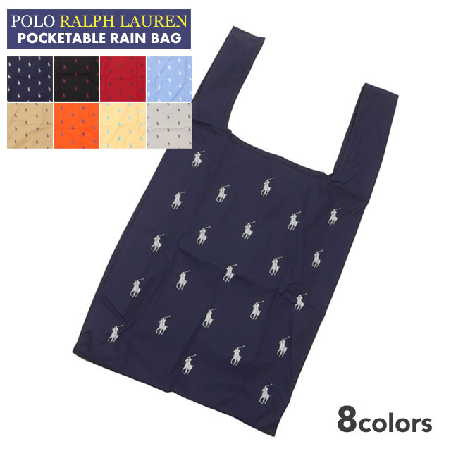 新品 ポロ ラルフローレン POLO RALPH LAUREN POCKETABLE RAIN BAG ポケッタブル レインバッグ トートバッグ グッズの通販は