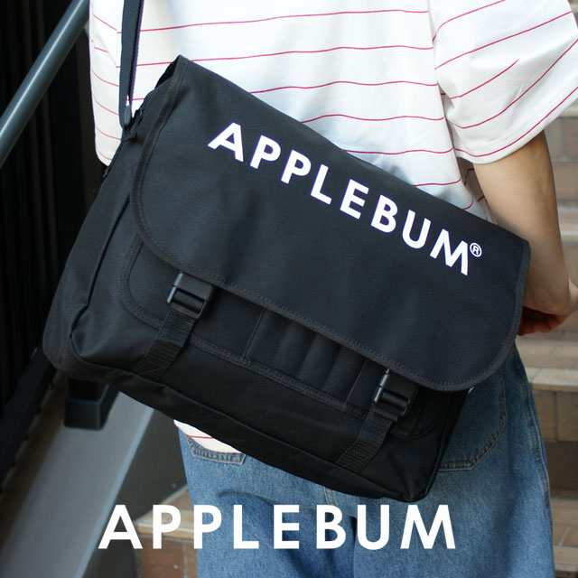 新品 アップルバム APPLEBUM Logo Messenger Bag メッセンジャーバッグ BLACK グッズ