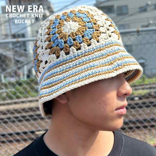 新品 ニューエラ NEW ERA CROCHET KNIT BUCKET OSFM クロシェ ニット バケット ハット 14307348 NewEra ヘッドウェア