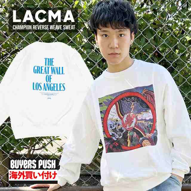 新品 ロサンゼルスカウンティ 美術館 LACMA チャンピオン Champion Judy Baca Reverse Weave Sweat リバースウィーブ スウェット WHITE B