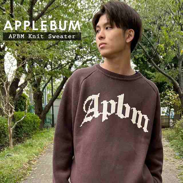 新品 アップルバム APPLEBUM APBM Knit Sweater ニットセーター BROWN TOPSの通販はその他ニット・セーター