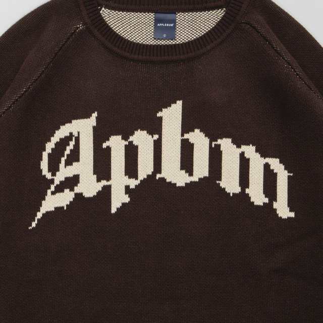 新品 アップルバム APPLEBUM APBM Knit Sweater ニットセーター BROWN TOPSの通販は