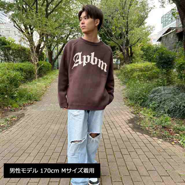 新品 アップルバム APPLEBUM APBM Knit Sweater ニットセーター BROWN TOPSの通販は