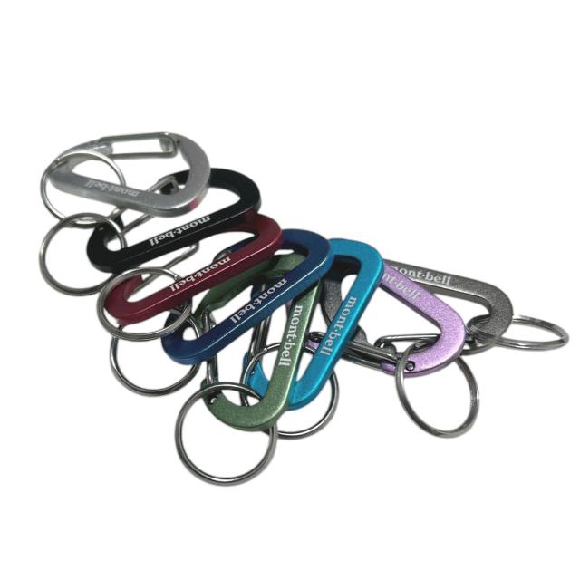 新品 モンベル mont-bell キーカラビナ フラットDカン 4 キーホルダー