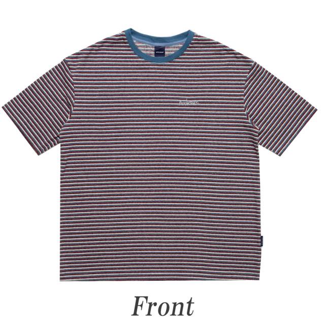 新品 アップルバム APPLEBUM APPLEBUM BORDER T-shirt 7.5oz Tシャツ BLUExRED 半袖Tシャツ