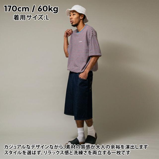 新品 アップルバム APPLEBUM APPLEBUM BORDER T-shirt 7.5oz Tシャツ BLUExRED 半袖Tシャツ