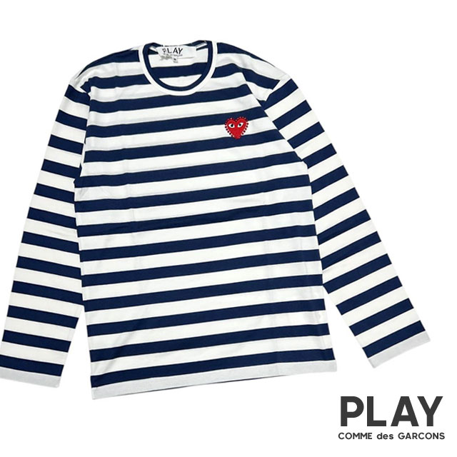 PLAY コムデギャルソン ボーダー L/S Tee MENS / XL 新品 プレイ