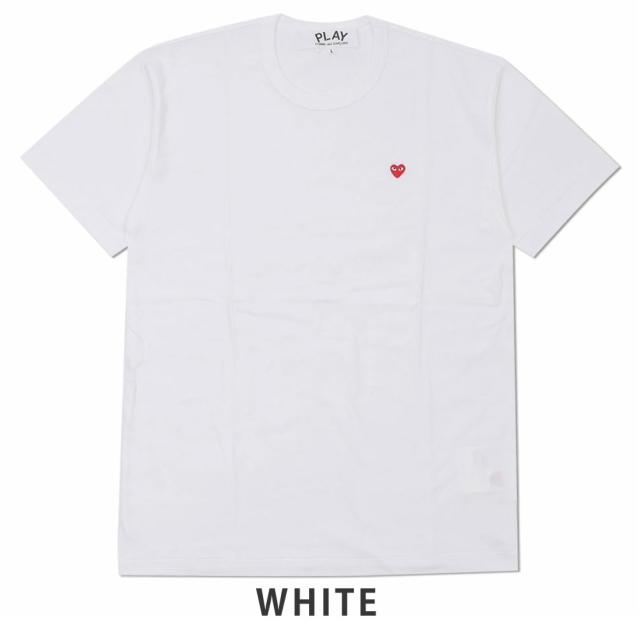 新品 プレイ コムデギャルソン PLAY COMME des GARCONS SMALL RED HEART TEE Tシャツ 半袖 ワッペン ハート ロゴ クルーネック カットソー 日本製 ギャルソン 入手困難 AX-T304-051 半袖Tシャツ 新品 プレイ コムデギャルソン PLAY COMME des GARCONS SMALL RED
