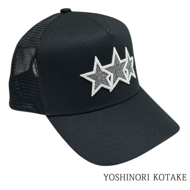 帽子 YOSHINORI KOTAKE BLACK LINE CAP BLACK YOSHINORI KOTAKE BLACK LINE CAP BLACK