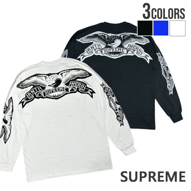新品 シュプリーム SUPREME x アンタイヒーロー ANTIHERO 25FW Eagle L/S Tee イーグル 長袖Tシャツ ロンT 25AW ストリート スケート スケーター TOPS