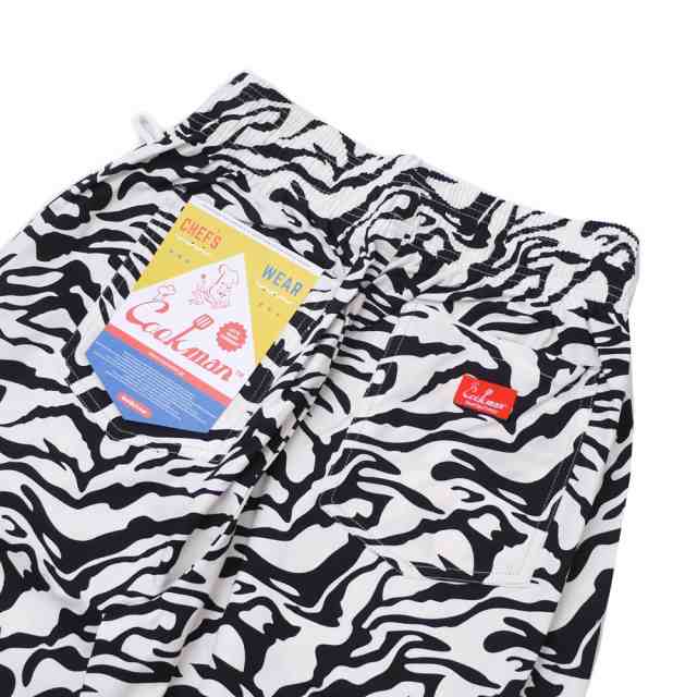 新品 クックマン Cookman Chef Pants Zebra シェフ パンツ ゼブラ WHITE ホワイト 白 メンズ レディース  999005829040 パンツ｜au PAY マーケット