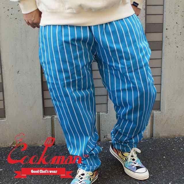 新品 クックマン Cookman Chef Pants Stripe シェフパンツ ストライプ