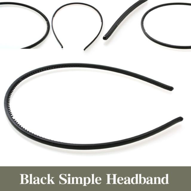 シンプルカチューシャ 黒 M3 01 20円以上でゆうパケット送料無料 の通販はau Pay マーケット ヒロインスタイル