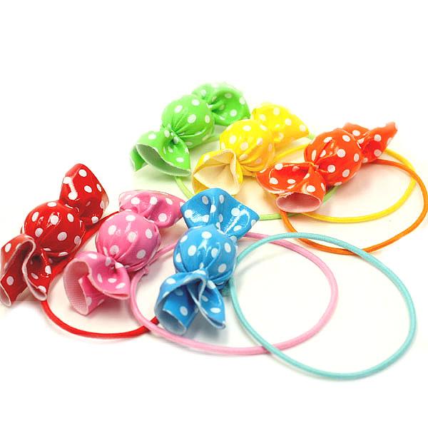 ヘアゴムキッズポニー 水玉キャンディ ドット C09 35 キッズポニージュニア子ども女の子ヘアーゴムの通販はau Pay マーケット ヒロインスタイル