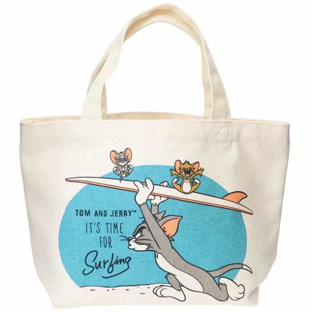 ミニトートバッグ トムとジェリー Tom and Jerry 名作 キャラクター マチ付き キャンバス生地 帆布 ミニバッグ コットンバッグ  ランチトの通販はau PAY マーケット - べっぴんＫＯＢＥ | au PAY マーケット－通販サイト