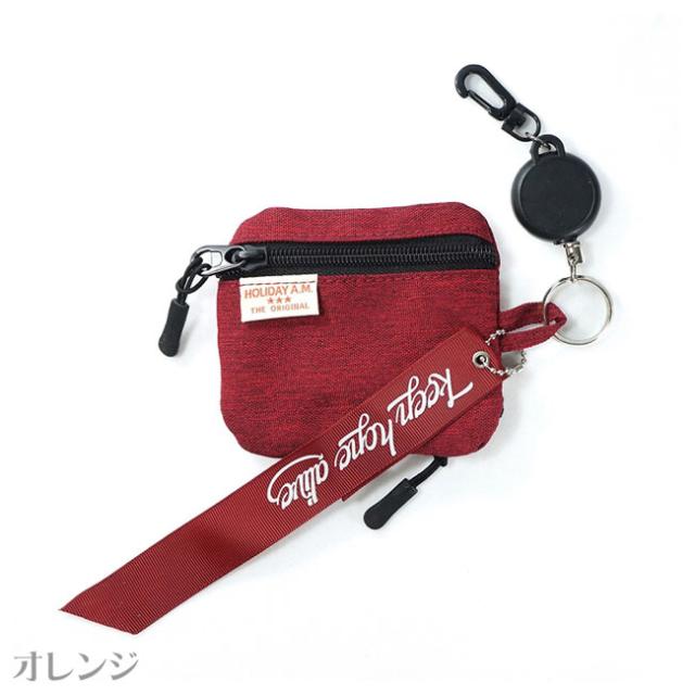 リール付きパスケースコインケース小銭入れ財布icカード定期入れカード入れカードケース名刺入れユニセックスポーチ便利 メール便対応の通販はau Pay マーケット べっぴんｋｏｂｅ