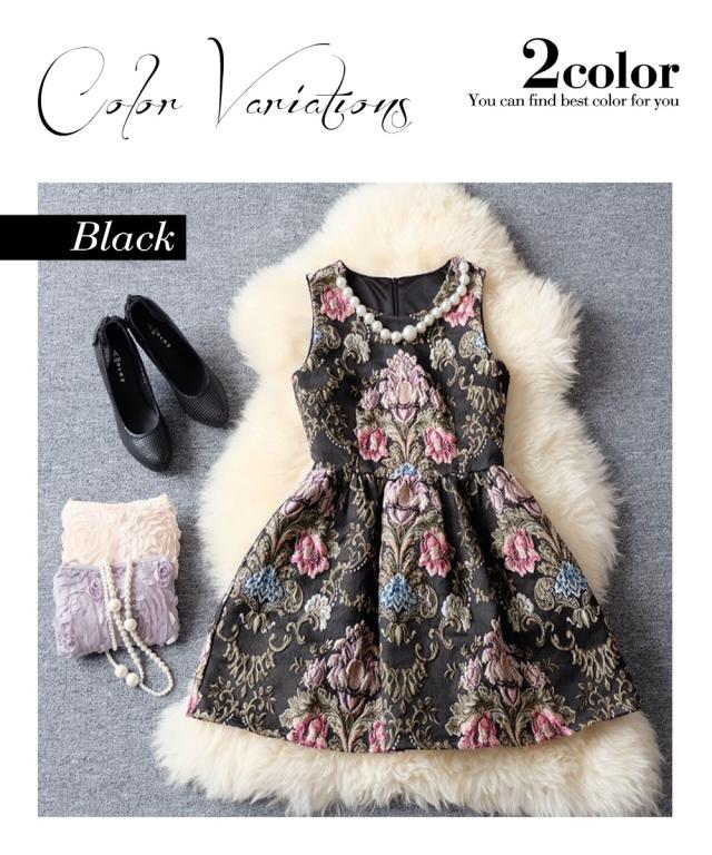 マスクプレゼント中 パーティードレス 結婚式 パーディードレス セット ママ ワンピース 二次会 お呼ばれ パールネックレス付き花柄マの通販はau Pay マーケット Armaria