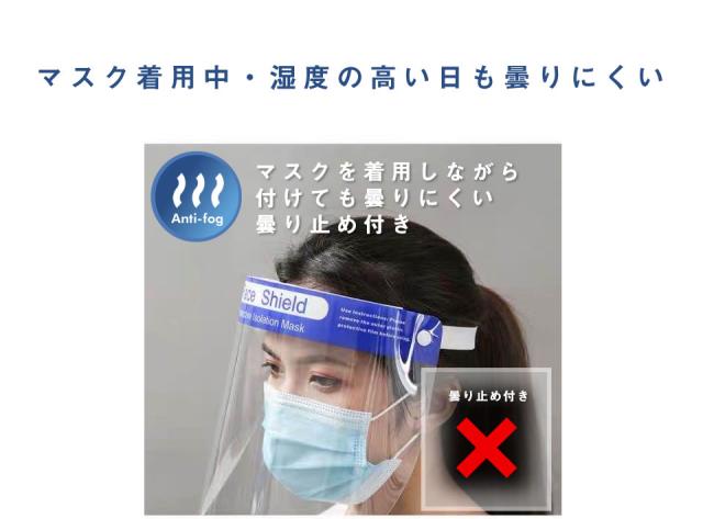 マスク フェイスシールド 1000枚セット フェイスガード フェイスカバー 曇り止め付き 男女兼用 洗って使える Face Shield 洗えるマスク の通販はau Pay マーケット C R E A M