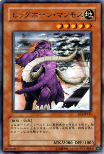 遊戯王カード ビッグホーン・マンモス レア エキスパート