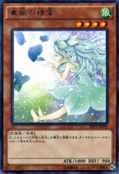 遊戯王カード 裏風の精霊 レア シャイニング・ビクトリーズ SHVI