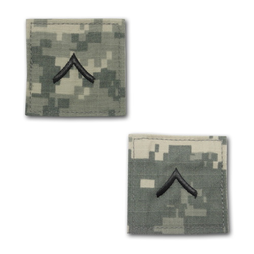 アメリカ陸軍 階級章 Acu用 一等兵 E 2 ベルクロタイプ Acu戦闘服用 刺繍 の通販はau Pay マーケット カードミュージアム