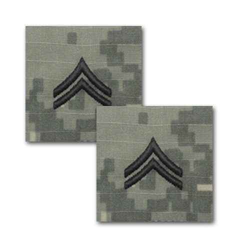 アメリカ陸軍 階級章 Acu用 伍長 E 4 縫付タイプ Acu戦闘服用 刺繍 の通販はau Pay マーケット カードミュージアム