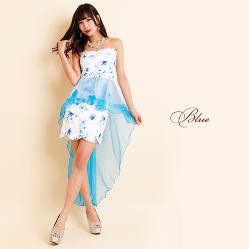 美シルエット ｍ ｌサイズ ビジュー付フラワーレース装飾 水彩柄スカラップテールカットロングドレス ドレス キャバ ナイトドレの通販はau Pay マーケット Platinum Lady