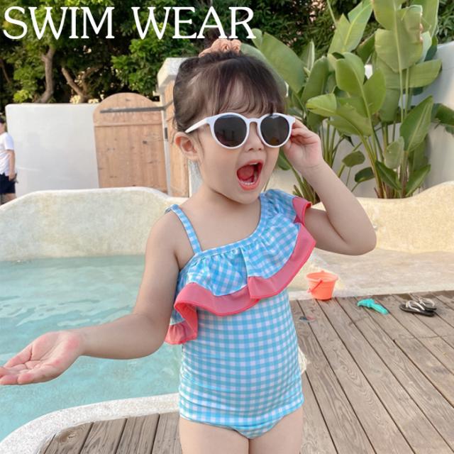 水着 キッズ 女の子 おしゃれ ワンピース 女の子幼児 ワンショルダー スイムキャップ付き ビキニ水着 女の子 水遊び 水泳 スイミング ビの通販はau Pay マーケット インポートショップ ビーグル