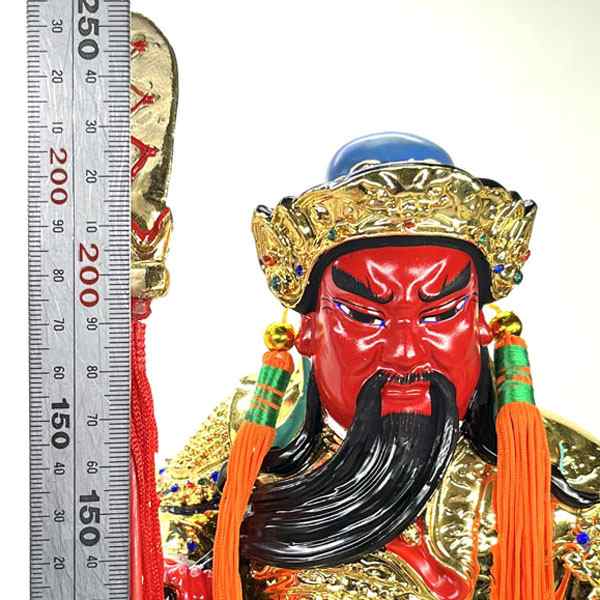 黄金関羽座像23cm 【送料無料】（沖縄別途1000円）｜関帝聖君