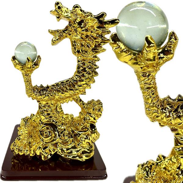 金ぴか昇龍置物（大）【送料無料】（沖縄別途700円） ｜開運,風水