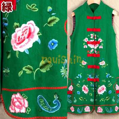 豪華な民族風 ミディ丈花刺繍ワンピース 緑 送料無料 沖縄1000円 フォーマル チャイナ 服 中華 ドレス 唐装 あったか 冬物衣装 中の通販はau Pay マーケット 肉まん 太極拳雑貨の中華街 老維新