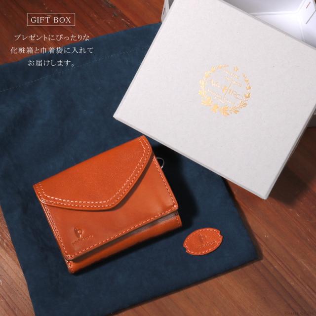 折財布 メンズ レディース ミニウォレット イタリアンレザー フラップ