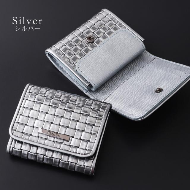 財布 メンズ ミニ財布 コンパクト財布 光沢 イタリアンレザー 本革 牛革 メッシュ 型押し 日本製 BLURE ブルーレ 【BLU-7002】 ブランド 人気 財布 メンズ ミニ財布 コンパクト財布 光沢 イタリアンレザー 本革