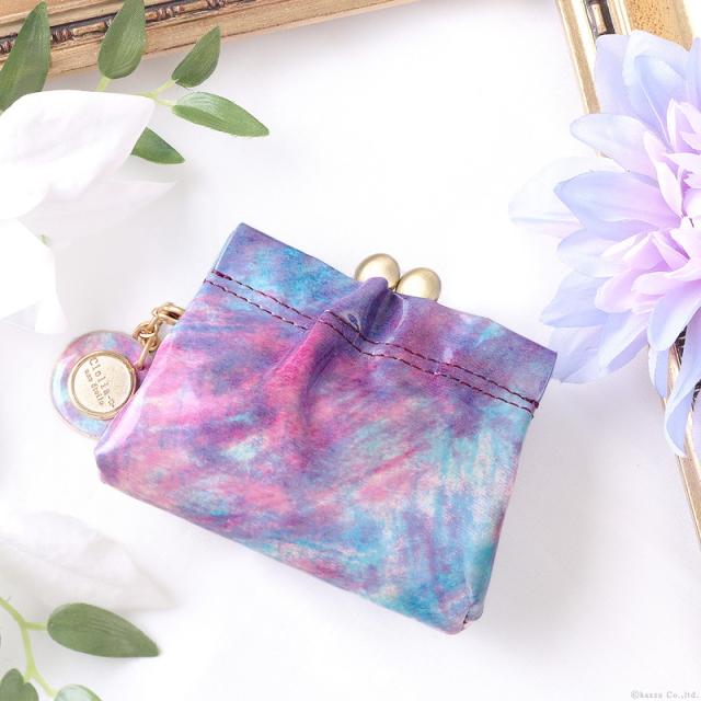 小銭入れ レディース がま口 コインケース 日本製 本革 牛革 アート