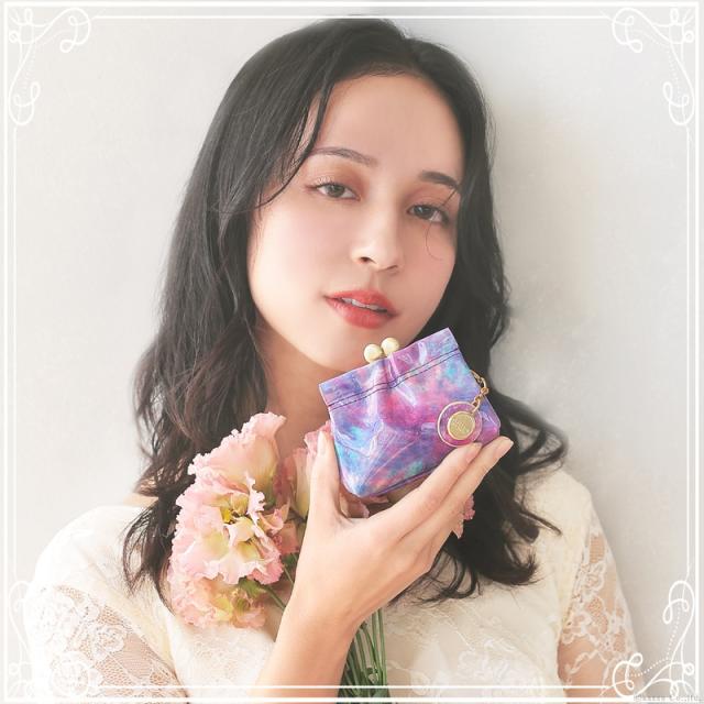 小銭入れ レディース がま口 コインケース 日本製 本革 牛革 アートレザー Clelia-u- クレリアユー Bouquet ブーケ 【CLU-803】 ブランド 人気_1