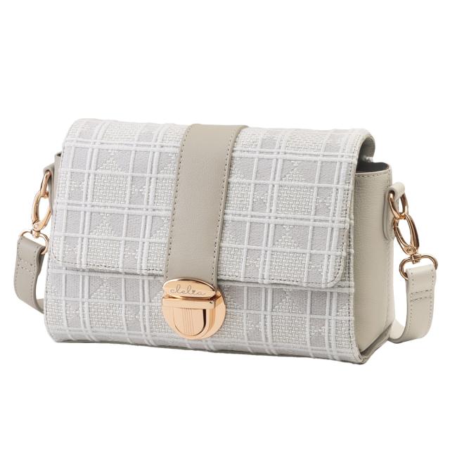 ショルダーバッグ レディース コンパクト 本革 総柄 Clelia クレリア