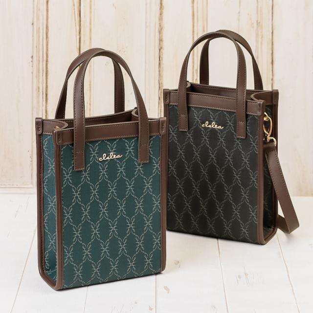 ハンドバッグ レディース ショルダーバッグ 2way 幾何学模様 箱型 縦長 スクエア コンパクト Clelia クレリア Belle ベェル【CL-28039】ブランド 人気 ハンドバッグ レディース ショルダーバッグ 2way 幾何学模様 箱型 縦長