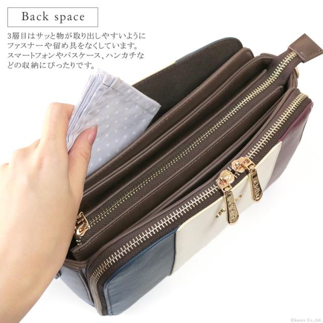 ショルダーバッグ レディース メイクポーチ アクセサリー収納