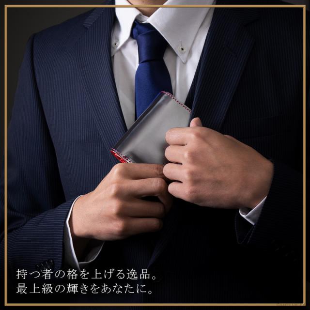 財布 メンズ 短財布 コードバン 栃木レザー 折り財布 日本製 MADE IN