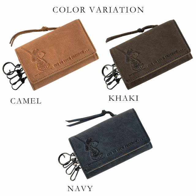 キーケース メンズ レディース 鍵入れ ミニ財布 本革 牛革 コンパクト スヌーピー 型押し FREEDOM PEANUTS ピーナッツ 【NO.37262】 ブランド 人気_6