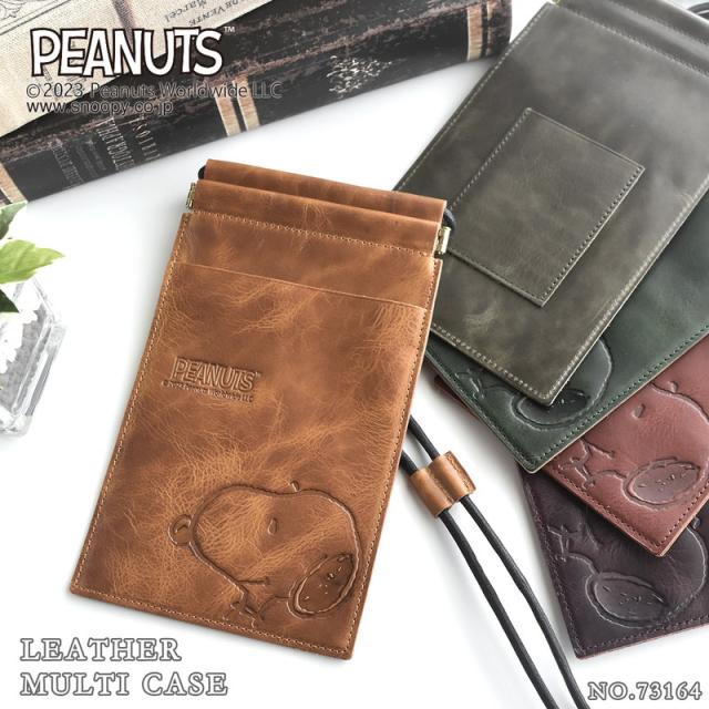 マルチケース メンズ レディース ショルダーバッグ 薄マチ PEANUTS ピーナッツ Mothers スヌーピー【73164】mlb ブランド 人気の通販は