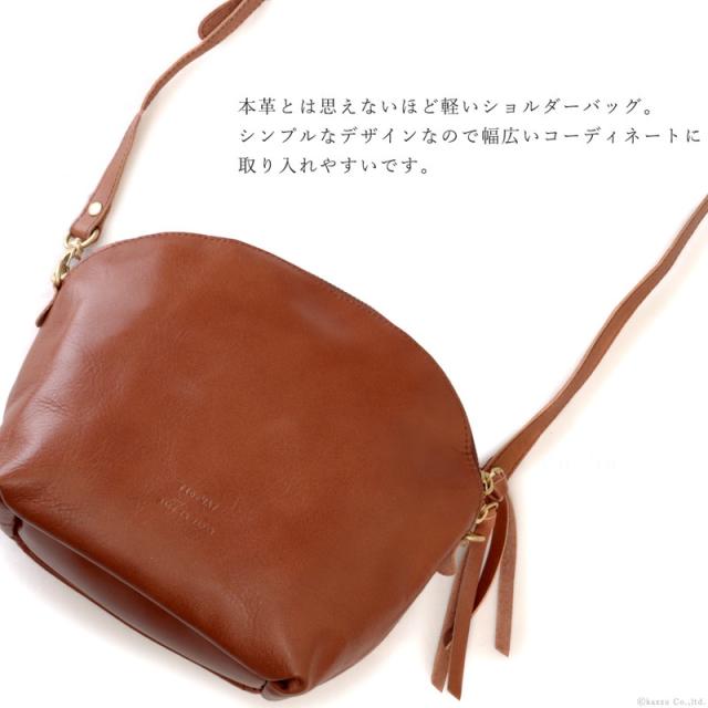 ショルダーバッグ レディース LIGHT LETHER バッグ シンプル 軽量 軽い