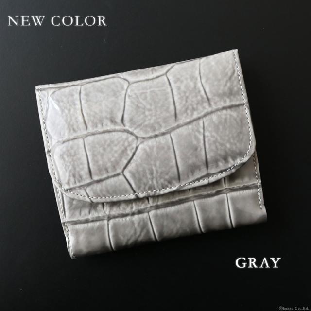 折り財布 レディース 本革 レザー エナメル クロコ型押し 二つ折り 日本製 VIA DOAN ヴィアドアン【No.336】 ブランド 人気 折り財布 レディース 本革 レザー エナメル クロコ型押し 二つ折り