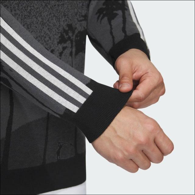 アディダス ゴルフウェア メンズ LA サンセット クルーネック セーター MKR98 2023年秋冬モデル M-XL_7
