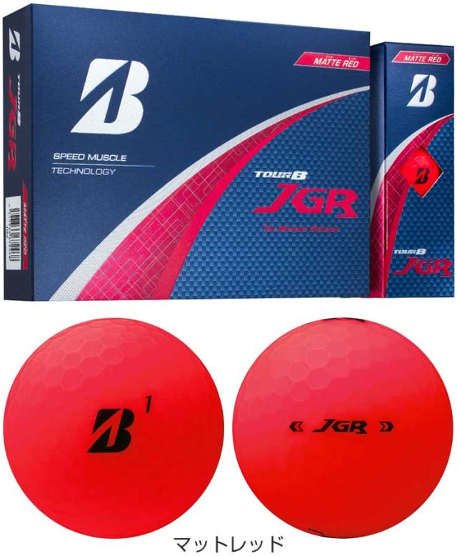 JGR マットレッド 2ダース 2025年最新モデル JGR ゴルフボール マットレッド 2ダース 2025年 BRIDGESTONE TOUR B
