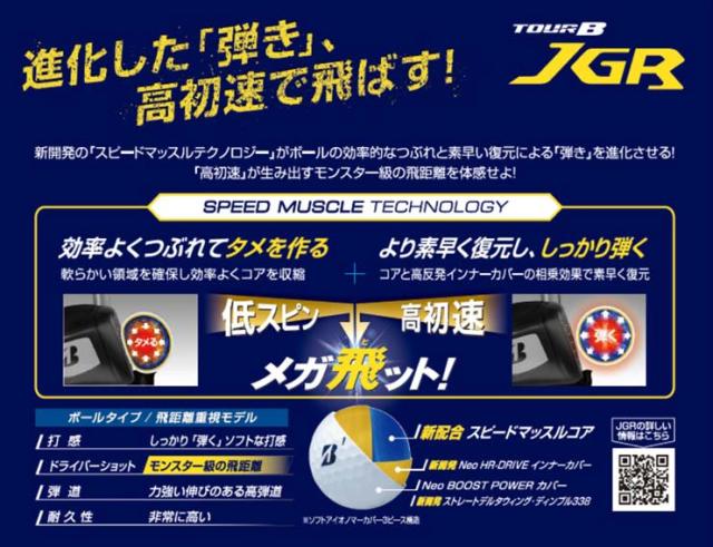 オウンネーム対応 ブリヂストンゴルフ TOUR B JGR ゴルフボール 2025年モデル 3ダース [36球入り]